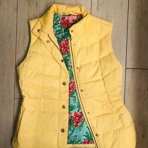 Yellow Lilly Pulitzer Puffer Vest